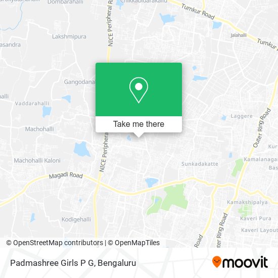 Padmashree Girls P G map