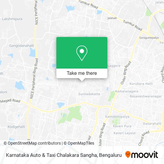 Karnataka Auto & Taxi Chalakara Sangha map