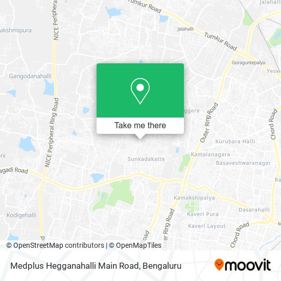 Medplus Hegganahalli Main Road map