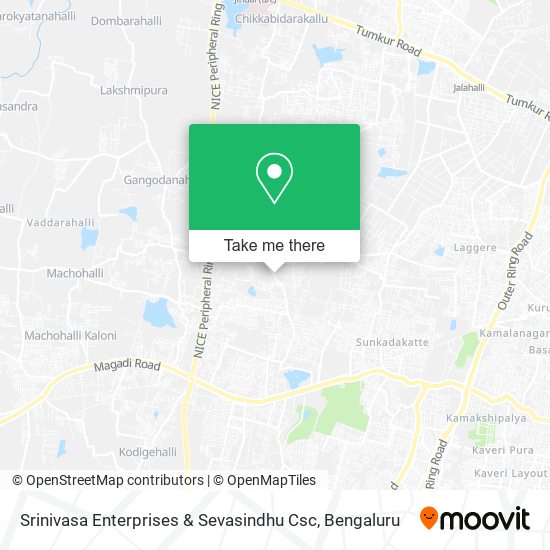 Srinivasa Enterprises & Sevasindhu Csc map