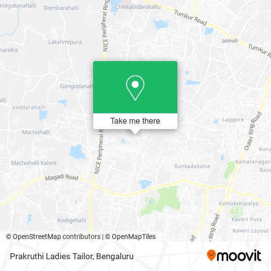Prakruthi Ladies Tailor map