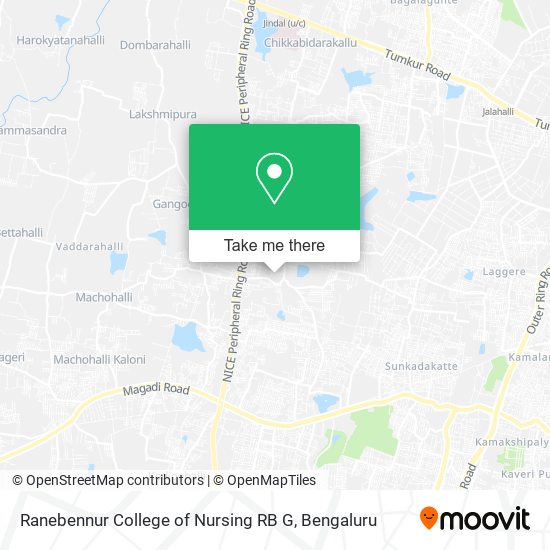 Ranebennur College of Nursing RB G map