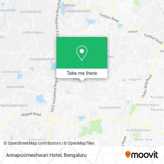 Annapoorneshwari Hotel map