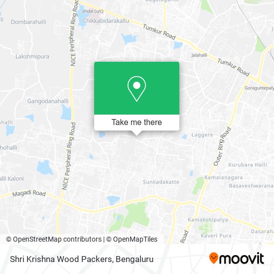 Shri Krishna Wood Packers map