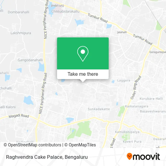 Raghvendra Cake Palace map