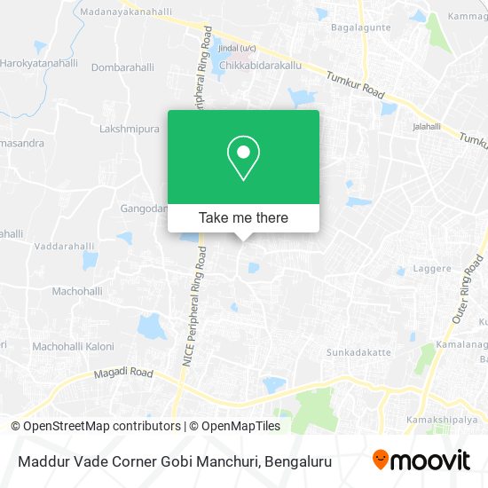 Maddur Vade Corner Gobi Manchuri map