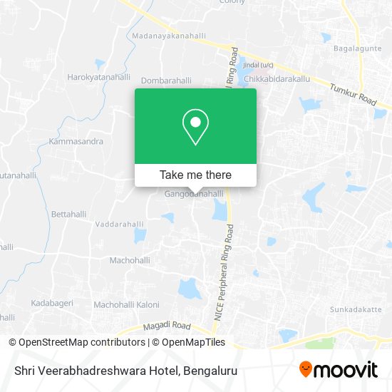 Shri Veerabhadreshwara Hotel map