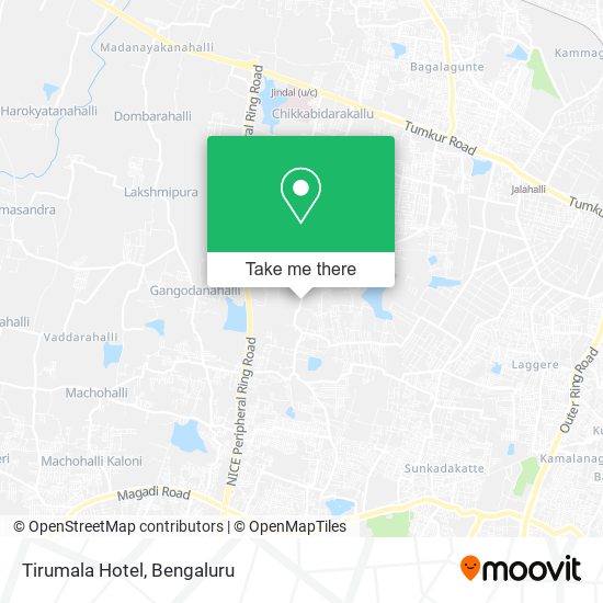 Tirumala Hotel map