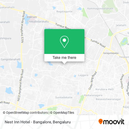 Nest Inn Hotel - Bangalore map