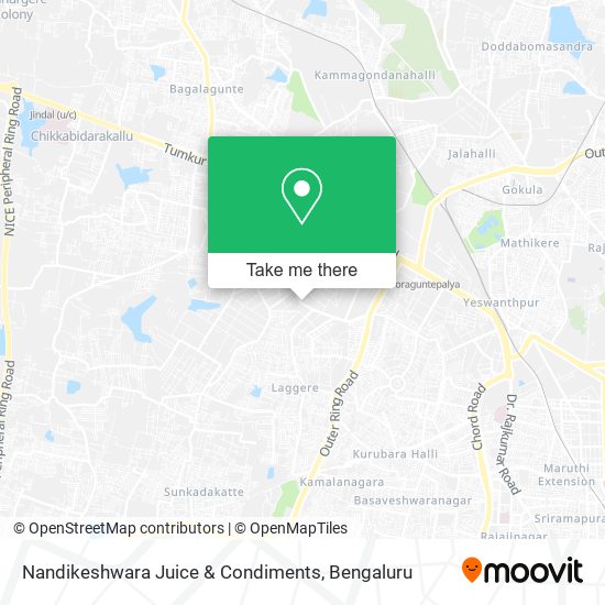 Nandikeshwara Juice & Condiments map