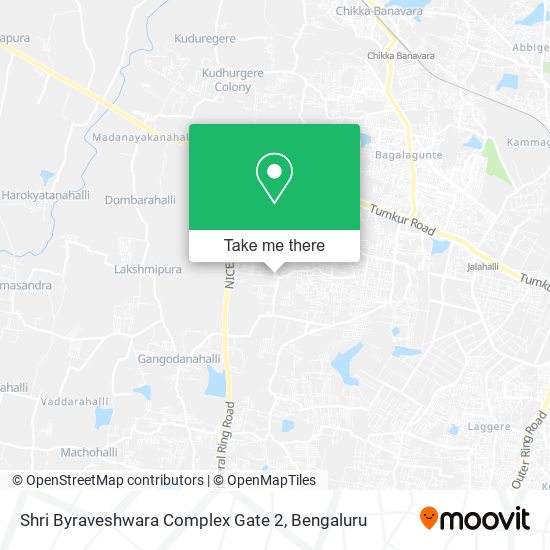 Shri Byraveshwara Complex Gate 2 map