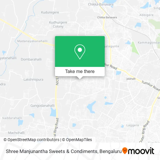 Shree Manjunantha Sweets & Condiments map