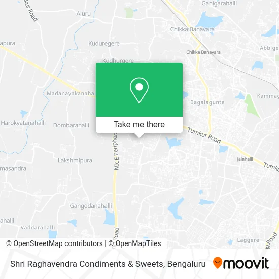 Shri Raghavendra Condiments & Sweets map
