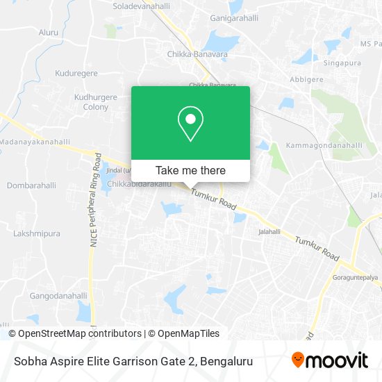 Sobha Aspire Elite Garrison Gate 2 map