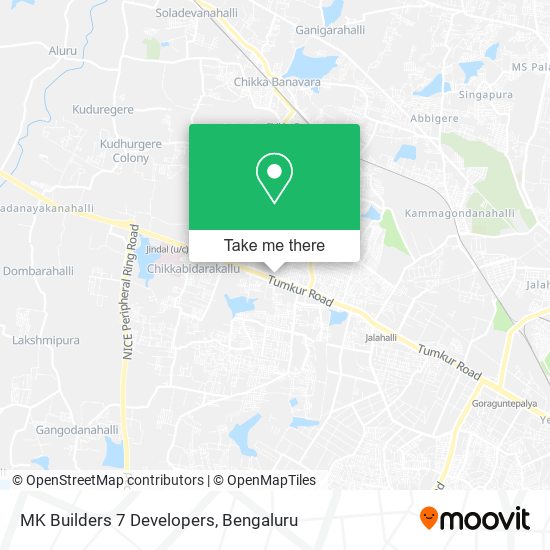 MK Builders 7 Developers map