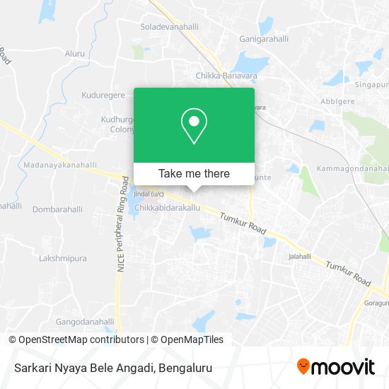 Sarkari Nyaya Bele Angadi map
