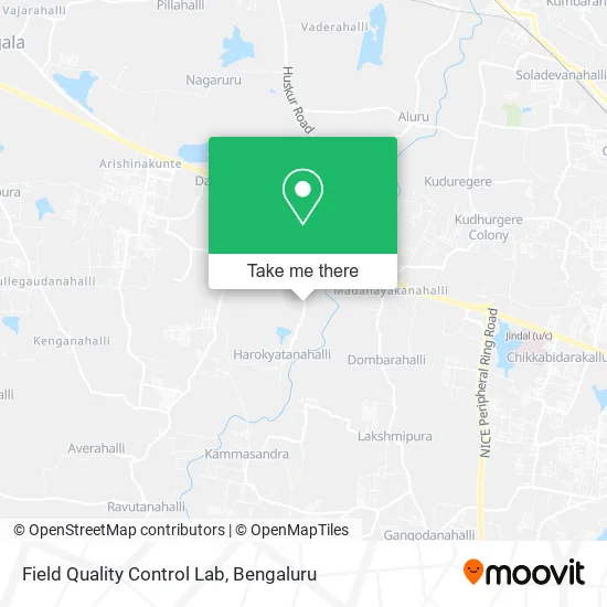 Field Quality Control Lab map