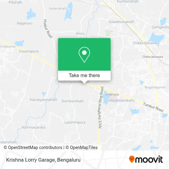 Krishna Lorry Garage map
