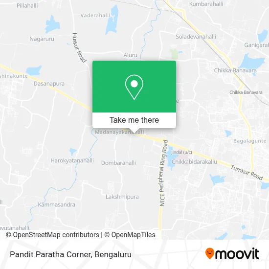 Pandit Paratha Corner map