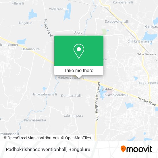 Radhakrishnaconventionhall map