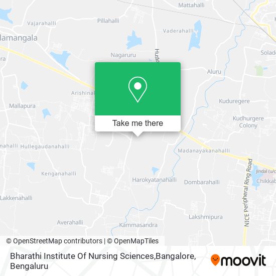 Bharathi Institute Of Nursing Sciences,Bangalore map