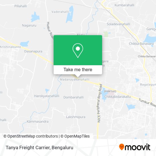 Tanya Freight Carrier map