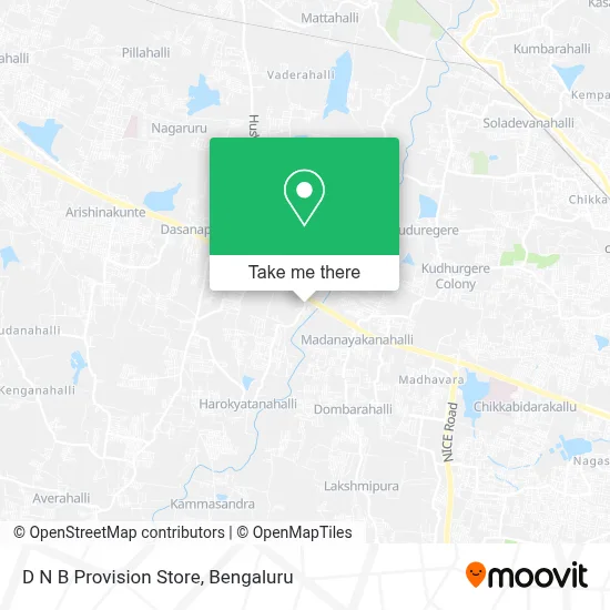 D N B Provision Store map