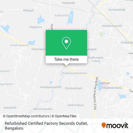 Refurbished Certified Factory Seconds Outlet map