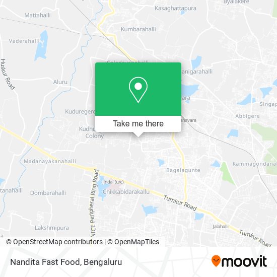 Nandita Fast Food map