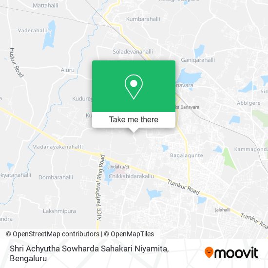 Shri Achyutha Sowharda Sahakari Niyamita map