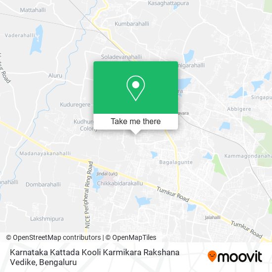Karnataka Kattada Kooli Karmikara Rakshana Vedike map