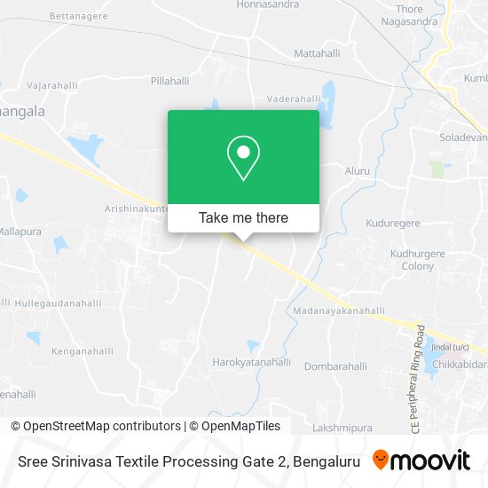Sree Srinivasa Textile Processing Gate 2 map