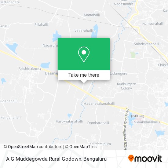 A G Muddegowda Rural Godown map