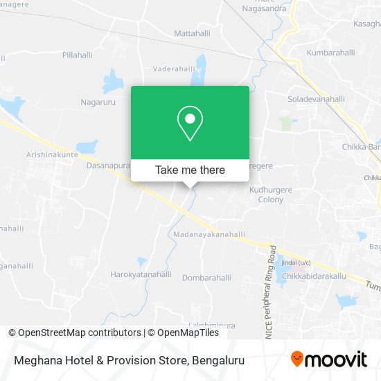Meghana Hotel & Provision Store map