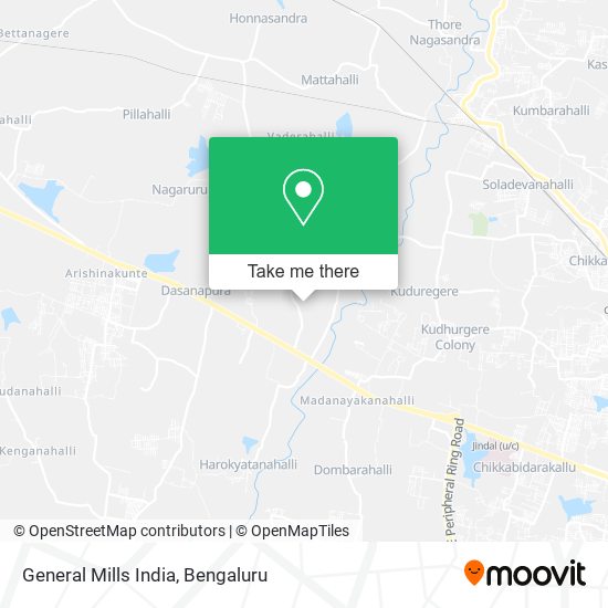 General Mills India map