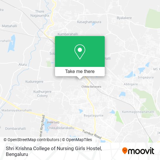 Shri Krishna College of Nursing Girls Hostel map