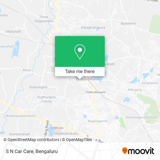 S N Car Care map
