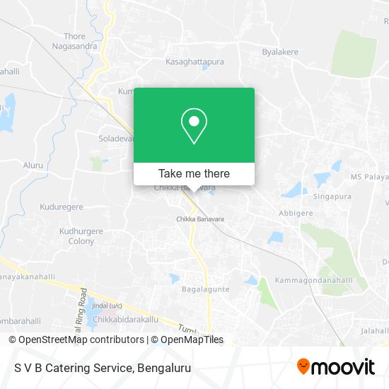 S V B Catering Service map