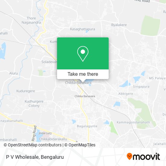 P V Wholesale map