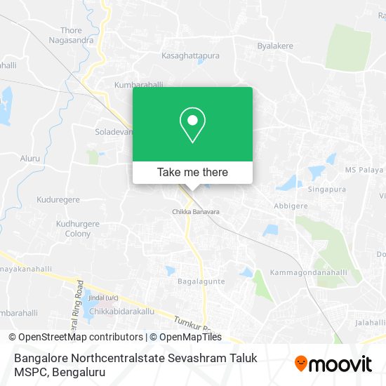 Bangalore Northcentralstate Sevashram Taluk MSPC map