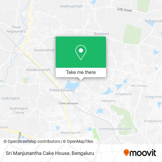 Sri Manjunantha Cake House map