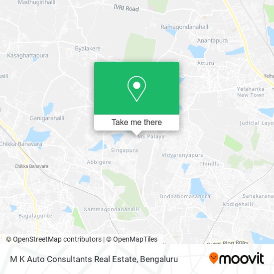 M K Auto Consultants Real Estate map