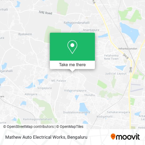 Mathew Auto Electrical Works map