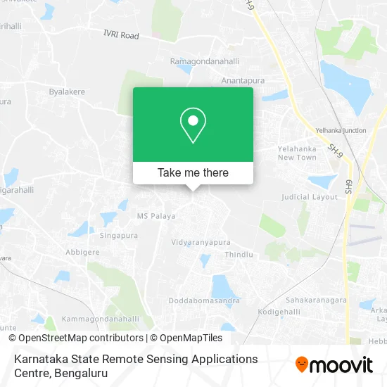 Karnataka State Remote Sensing Applications Centre map