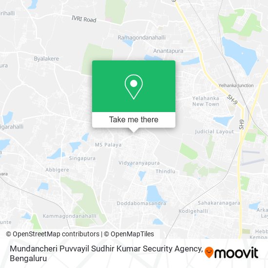 Mundancheri Puvvayil Sudhir Kumar Security Agency map