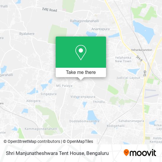 Shri Manjunatheshwara Tent House map