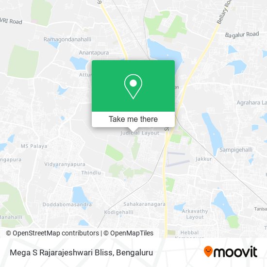 Mega S Rajarajeshwari Bliss map