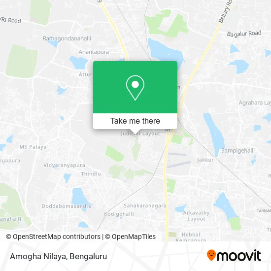 Amogha Nilaya map