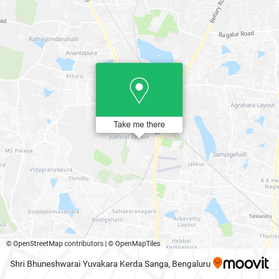 Shri Bhuneshwarai Yuvakara Kerda Sanga map