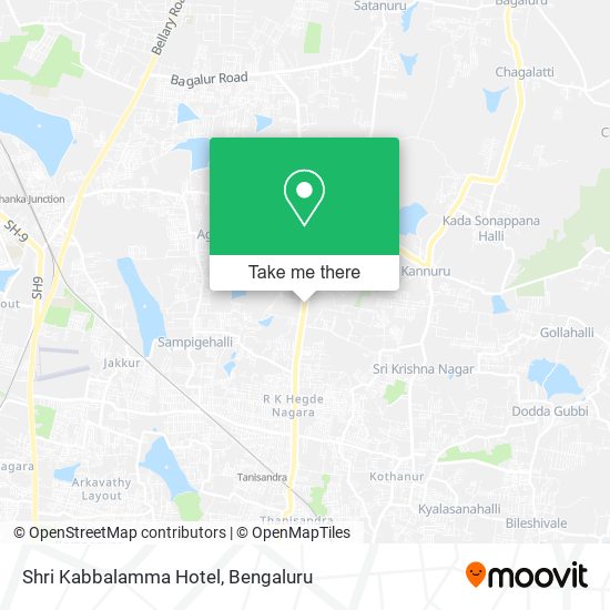 Shri Kabbalamma Hotel map